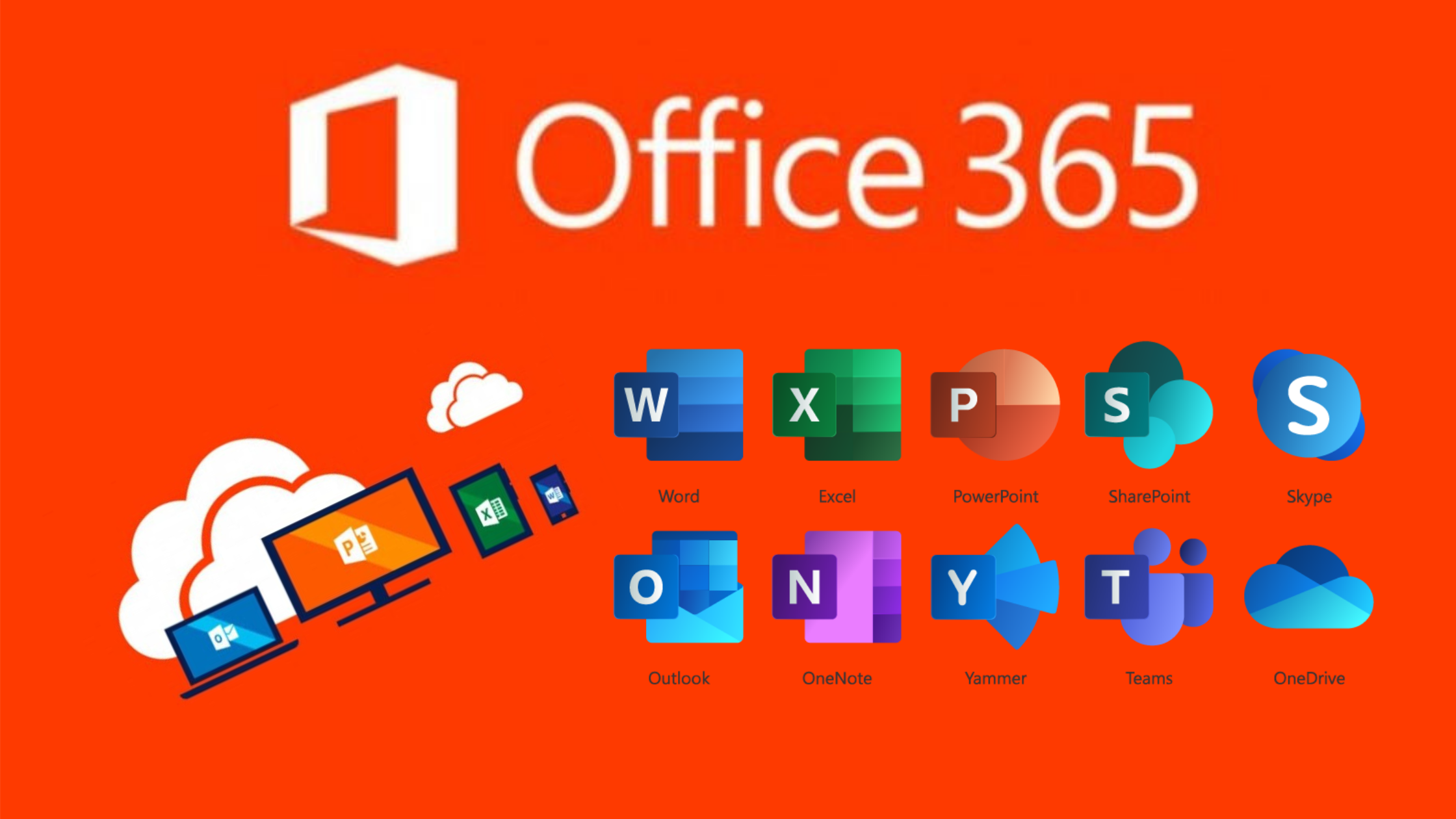 Logiciels de la suite Microsoft Office 365